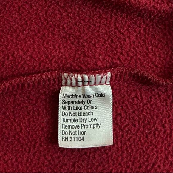 GUC Saddlebred Red Lightweight Full Zip Fleece Jacket. Size L - Picture 7 of 7